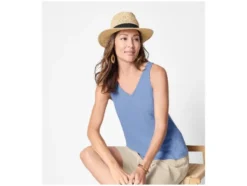 Damen Top mit Leinen