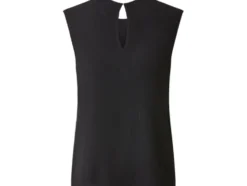 Damen Top, mit modischer Crinkle-Optik