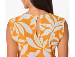 Damen Top, mit modischer Crinkle-Optik