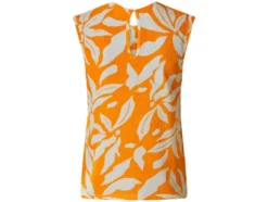 Damen Top, mit modischer Crinkle-Optik