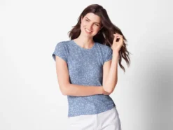 Damen Top / Spaghettitop mit modischer struktur