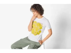 Damen T-Shirt, aus reiner Baumwolle