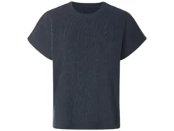 Damen-T-Shirt mit Crinkle-Optik