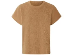 Damen-T-Shirt mit Crinkle-Optik
