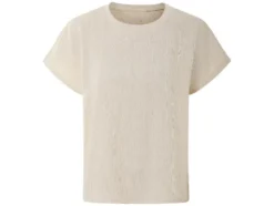 Damen-T-Shirt mit Crinkle-Optik