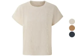 Damen-T-Shirt mit Crinkle-Optik