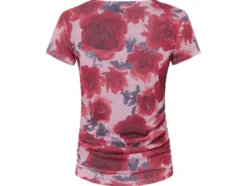 Damen T-Shirt mit seitlicher Raffung