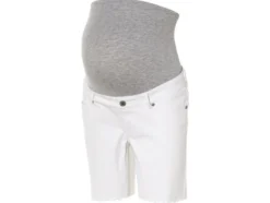 Damen Umstands-Jeansshorts mit hohem Baumwollanteil