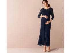 Damen Umstandskleid, hochwertig verarbeitet mit eleganter Spitze