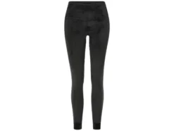 Damen Velour-Leggings, mit Bündchen
