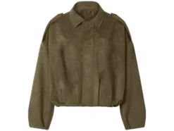 Damen Velours-Bomberjacke