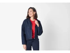 Damen Velours-Jacke