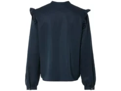 Damen Volant-Bluse, leger geschnitten