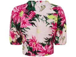 Damen Wickelbluse mit Bindeband in der Taille
