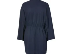 Damen Wickelkleid mit modischer Crinklestruktur