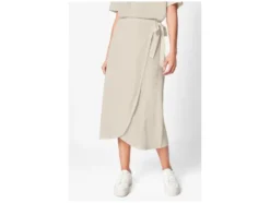 Damen Wickelrock, mit angenehm weicher Crinkle-Struktur