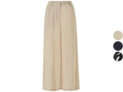 Damen Wide-Leg-Hose, aus eleganter Twill-Qualität