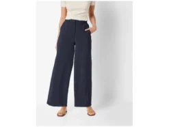 Damen Wide-Leg-Hose, aus eleganter Twill-Qualität