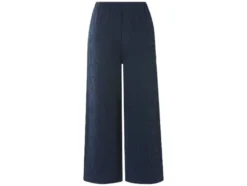 Damen Wide-Leg-Hose mit Crinkle-Effekt