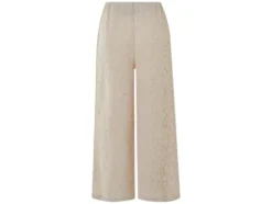 Damen Wide-Leg-Hose mit Crinkle-Effekt