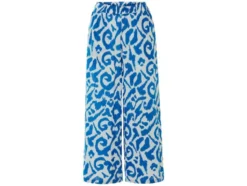 Damen Wide-Leg Hose, mit Crinkle-Struktur
