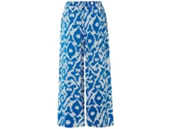 Damen Wide-Leg Hose, mit Crinkle-Struktur