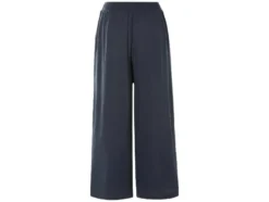 Damen Wide-Leg Hose, mit Crinkle-Struktur
