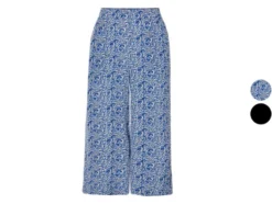 Damen Wide-Leg Hose, mit Gummizugbund