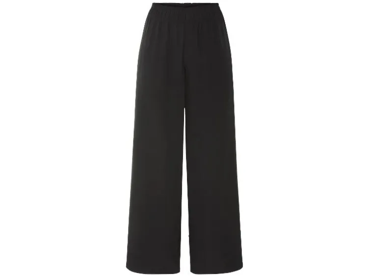 Damen Wide-Leg-Hose, normale Leibhöhe