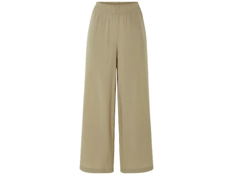 Damen Wide-Leg-Hose, normale Leibhöhe