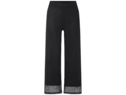Damen Wide-Leg-Strickhose, blickdicht gefüttert