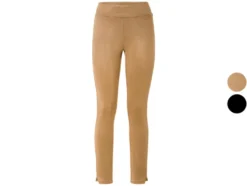 Damen Wildleder-Jeggings, Slim Fit, normale Leibhöhe