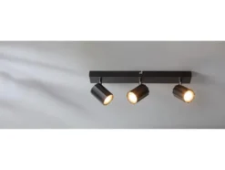 Deckenstrahler / Schienenleuchte, mit 3 neig- und schwenkbaren Spots