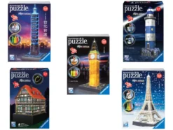 3D Puzzle Gebäude, 216-teilig, mit LED-Licht
