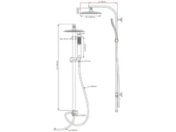 Duschsystem »STILOVAL«, mit Regendusche
