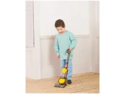 Dyson©-Staubsauger, mit integrierten surrenden bunten Kugeln.