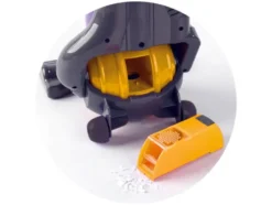 Dyson©-Staubsauger, mit integrierten surrenden bunten Kugeln.