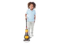Dyson©-Staubsauger, mit integrierten surrenden bunten Kugeln.