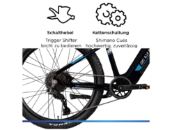 E-Bike Mountainbike »Z898«, 27,5 Zoll