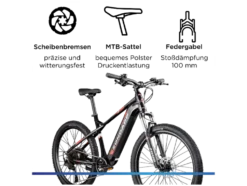 E-Bike Mountainbike »Z898«, 27,5 Zoll