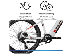 E-Bike Mountainbike »Z898«, 27,5 Zoll