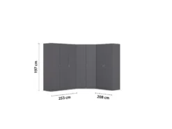Eckschrank »Case«, 7-türig