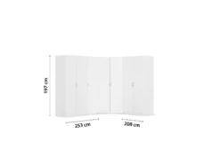 Eckschrank »Case«, 7-türig