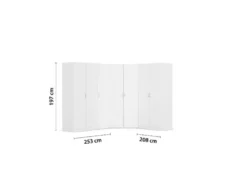 Eckschrank »Case«, 7-türig
