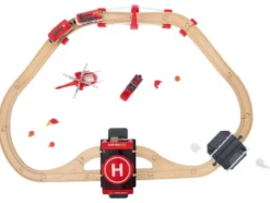 Eisenbahn-Set Feuerwehr / Eisenbahn-Set Passagierzug / Eisenbahn-Set Farm, 36-teilig / 50-teilig / 49-teilig