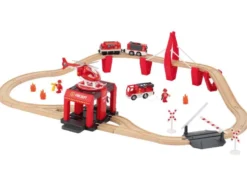Eisenbahn-Set Feuerwehr / Eisenbahn-Set Passagierzug / Eisenbahn-Set Farm, 36-teilig / 50-teilig / 49-teilig