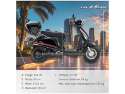 E-Roller »E3000« 3000 W, 25 km/h, 45 km/h
