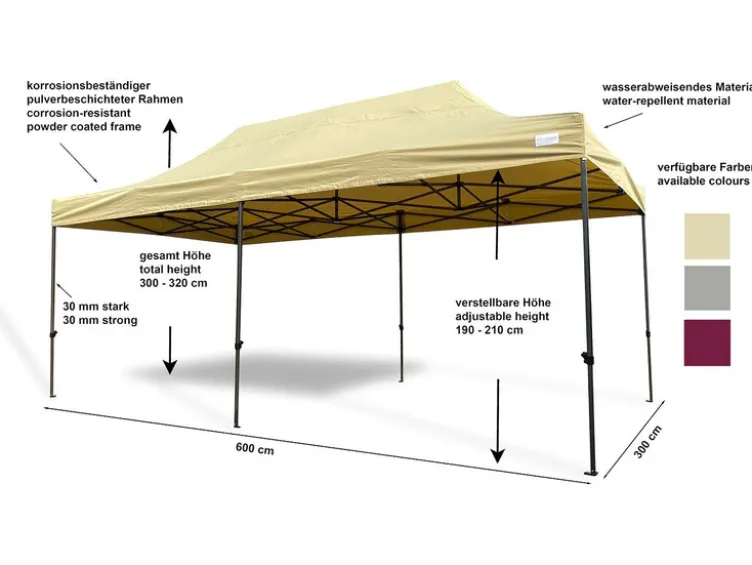 Faltpavillon Premium Line