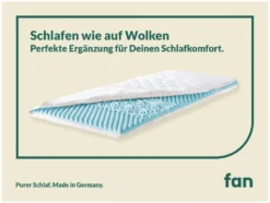 fan Medisan Topper »Softly Komfort«, mit Kaltschaum-Kern, 7-Zonen-Wellenstruktur
