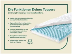 fan Medisan Topper »Softly Komfort«, mit Kaltschaum-Kern, 7-Zonen-Wellenstruktur